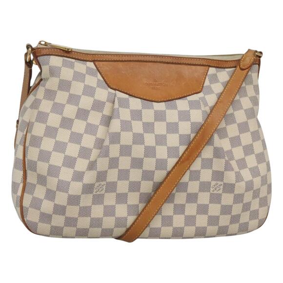 LOUIS VUITTON Damier Azur Siracusa MM Shoulder Bag N41112 - Picture 1 of 16